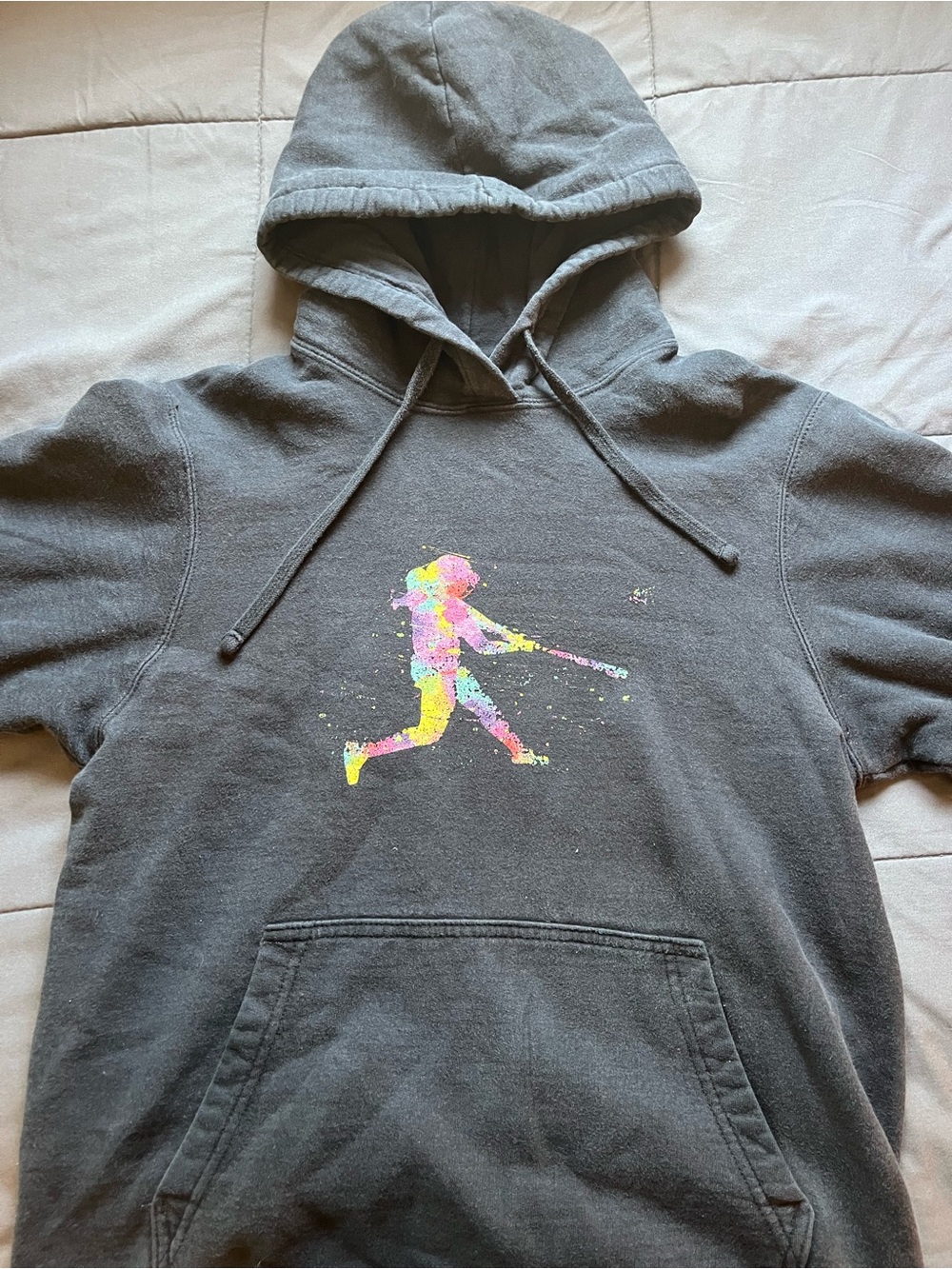 Port and Company Hoodie with Multicolor Batter Graphic